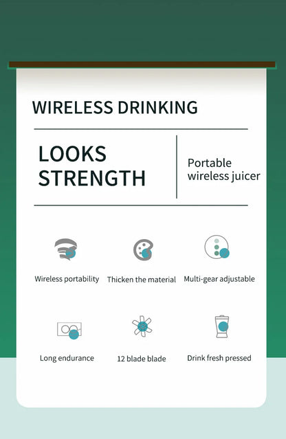 Juicezo 12-Blade Smart Portable Blender 700ML