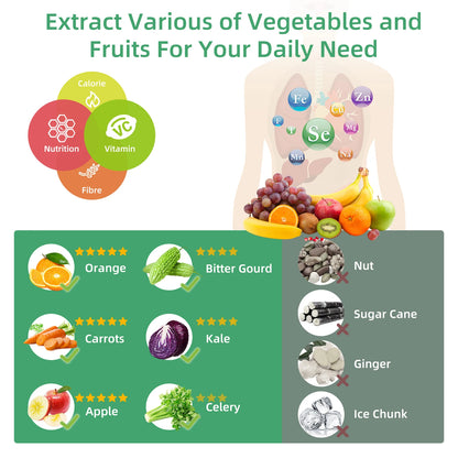 Juicezo Cold Press Slow Juicer 200W