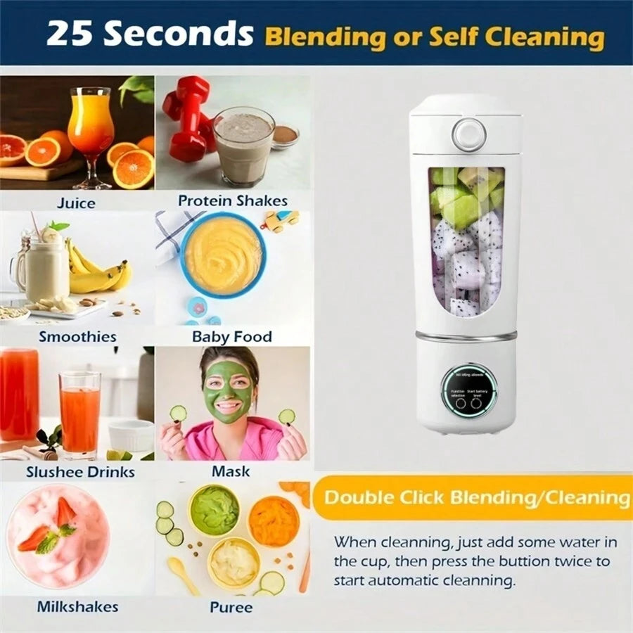 Juicezo 12-Blade Smart Portable Blender 700ML