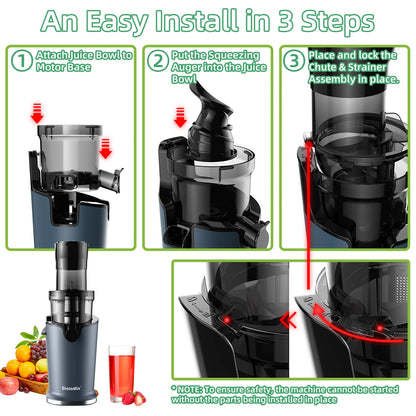 Juicezo Cold Press Slow Juicer 200W